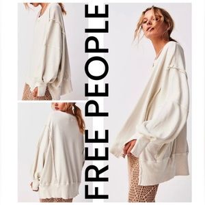 We the free Camden white sweatshirt